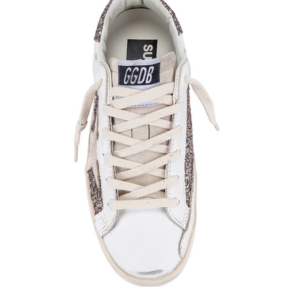 Authentic Golden Goose Superstar Glitter White & Seed Pearl Size 38 - Picture 8 of 10